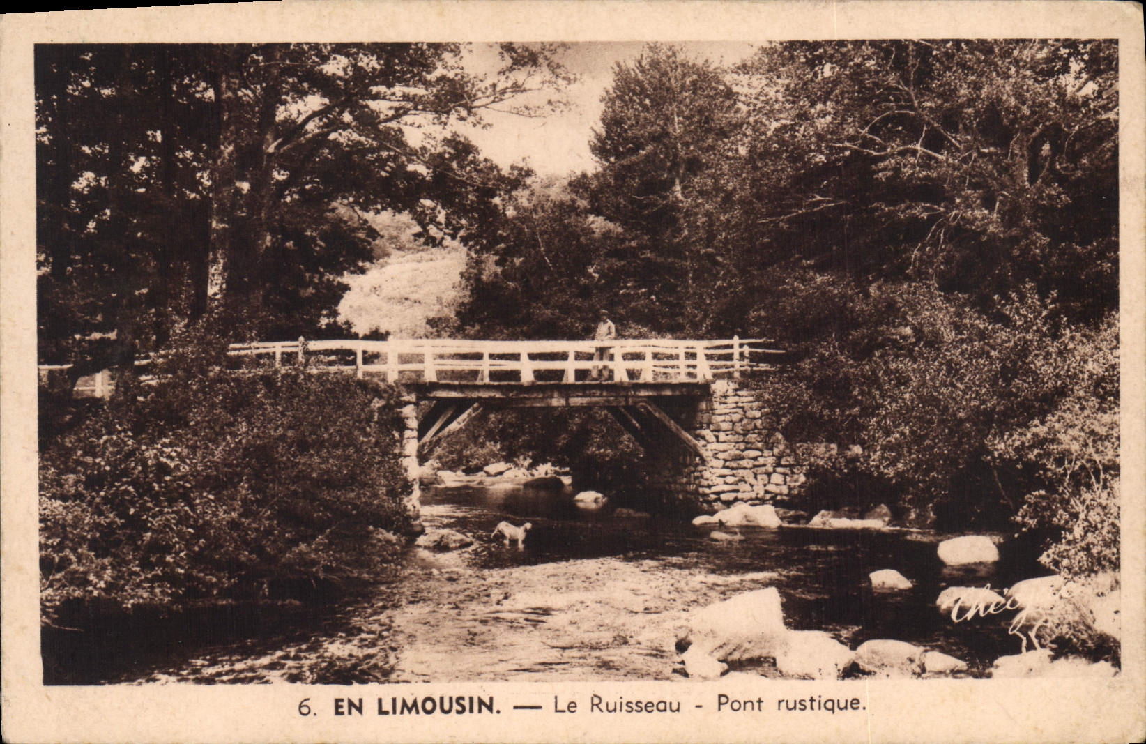 CPA En Limousin Le Ruisseau Pont rustique