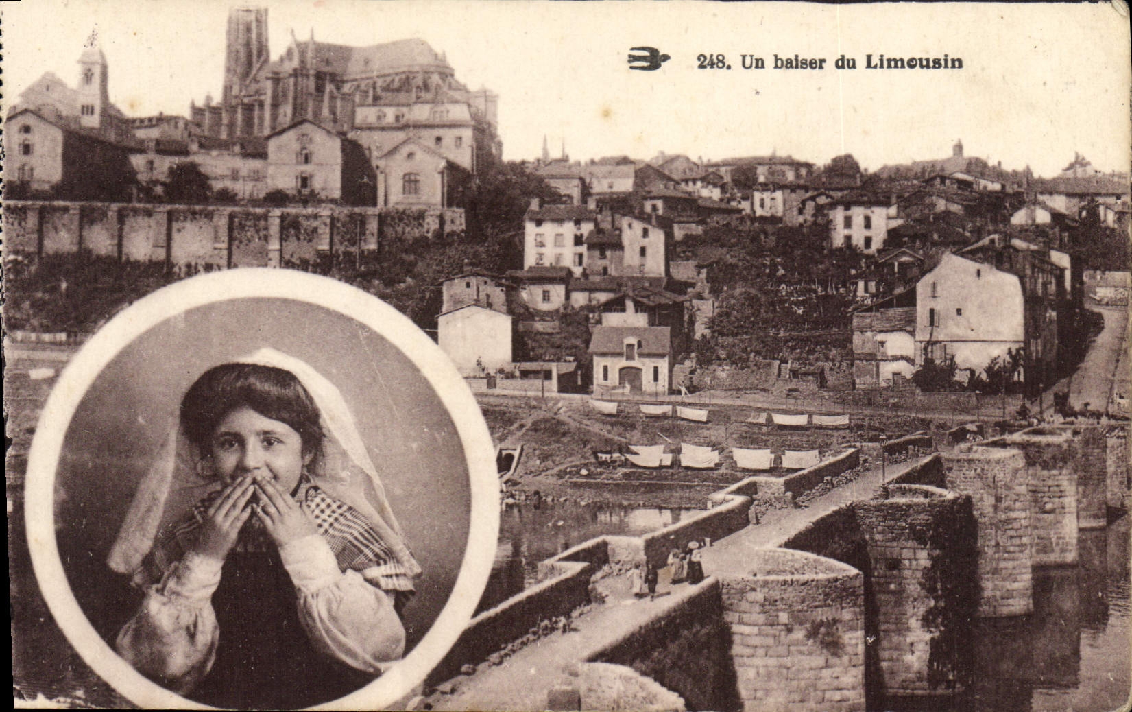 CPA Un baiser du Limousin 