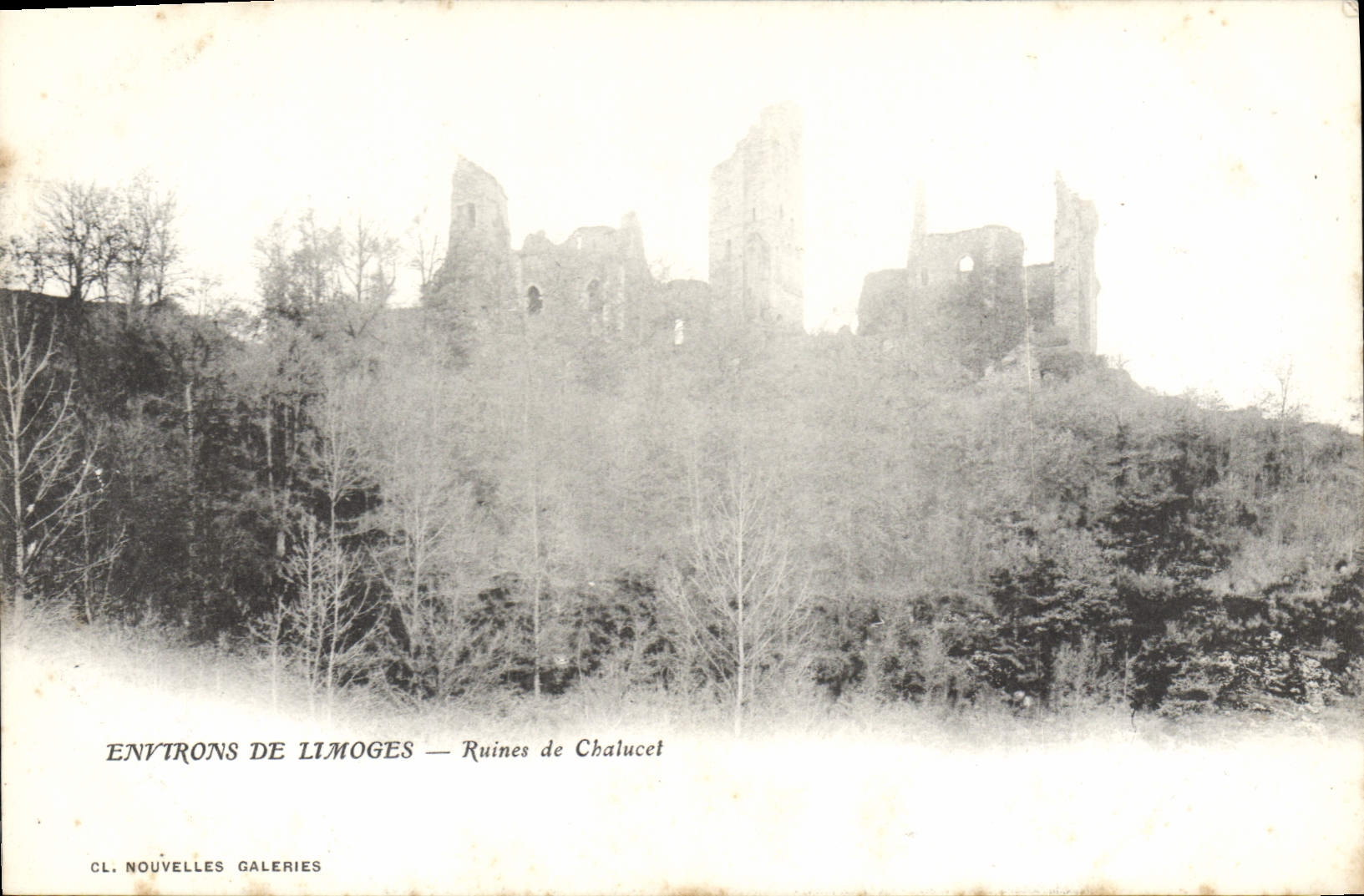 CPA Environs de Limoges Ruines de Chalucet