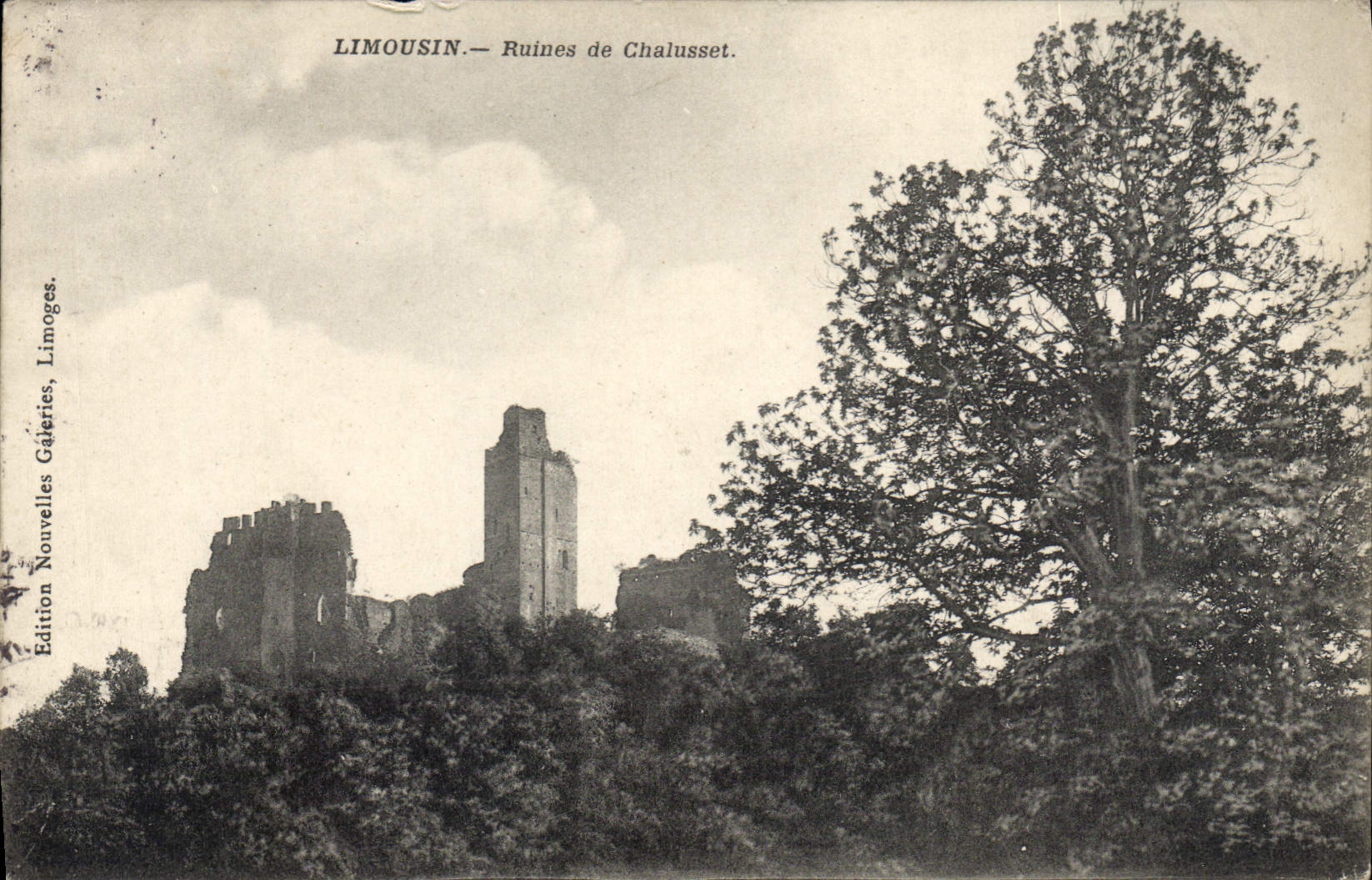 CPA Limousin Ruines de Chalusset 