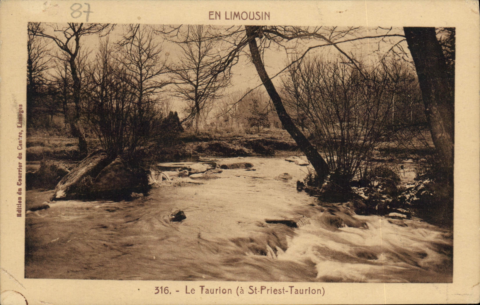 CPA En Limousin Le Taurion a St Priest Taurion
