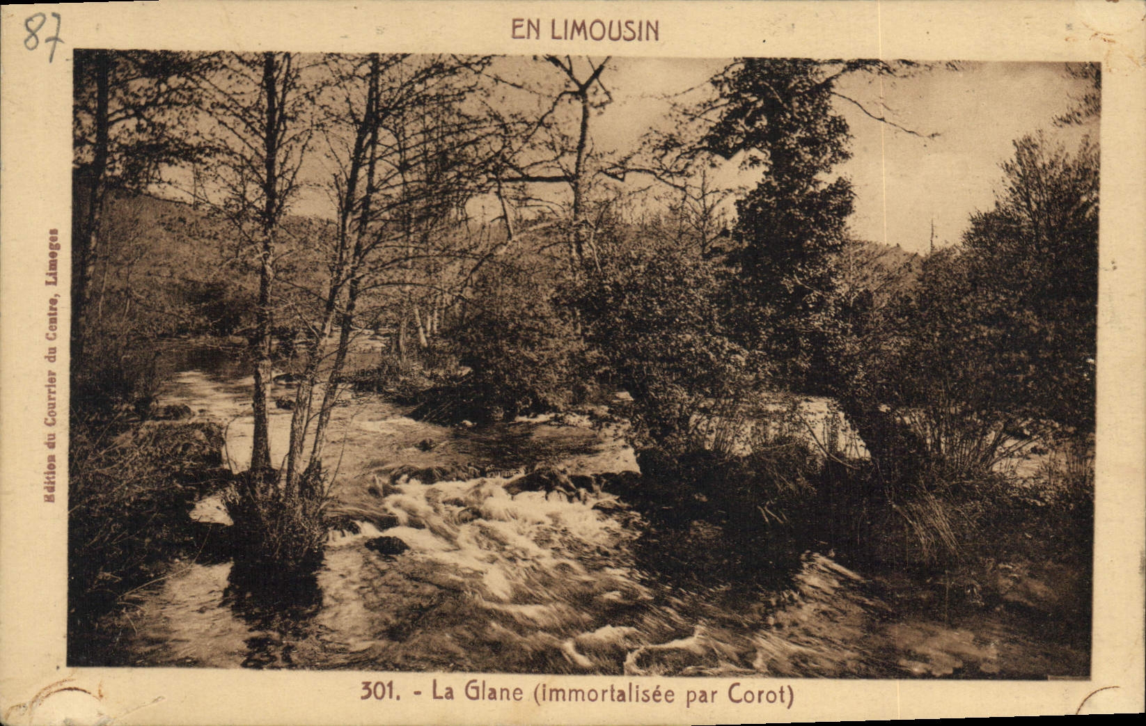 CPA La Glane Immortalisee par Corot Limousin