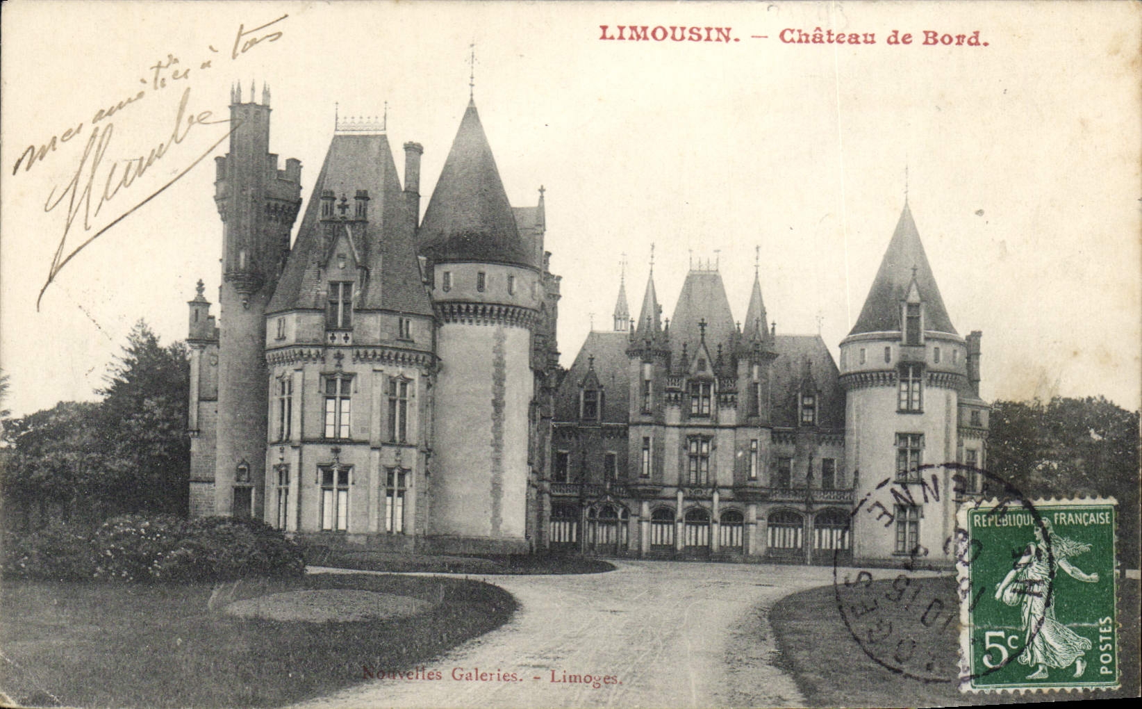 CPA Limousin Chateau de Bord 