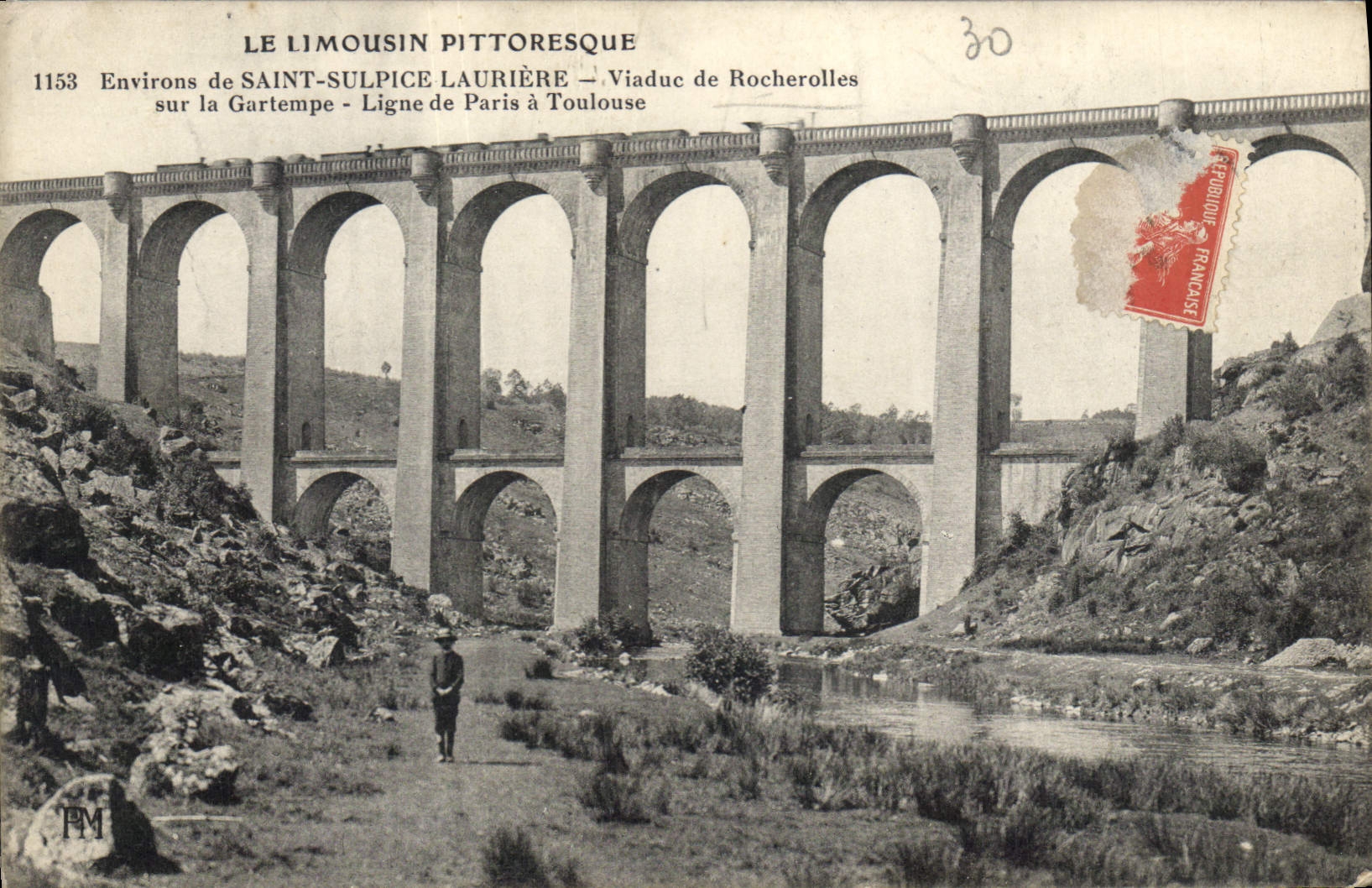 CPA Le Limousin Pittoresque Environs de Saint Sulpice Lauriere Viadue de Rocherolles sur la Gartempe