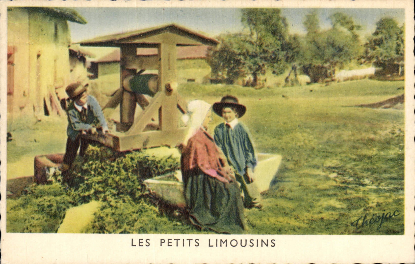 CPA Les Petits Limousins Ne Veicoutas pas Janoto Ne l'ecoutes pas Jeannette Folklore Enfants
