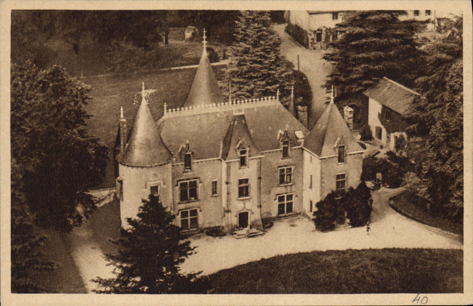 CPA Chateau de Ribagnac Saint Martin Terressus H V