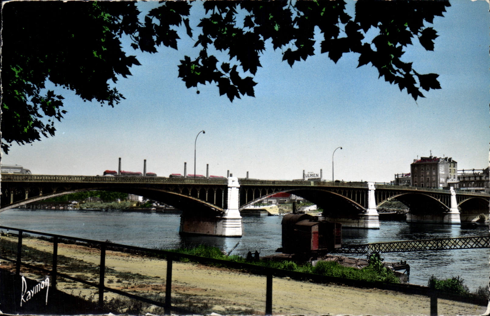 CPA Asnieres Clichy Le pont d'Asnieres