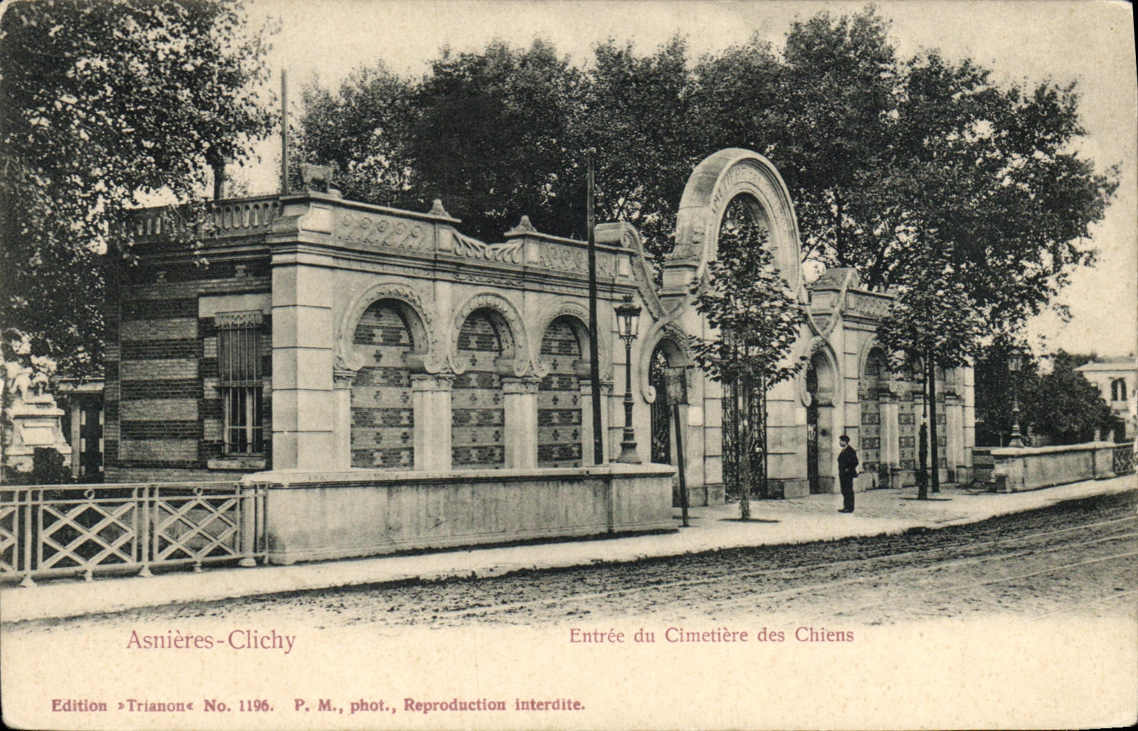CPA Asnieres Clichy Entree de Cimetiere des Chiens