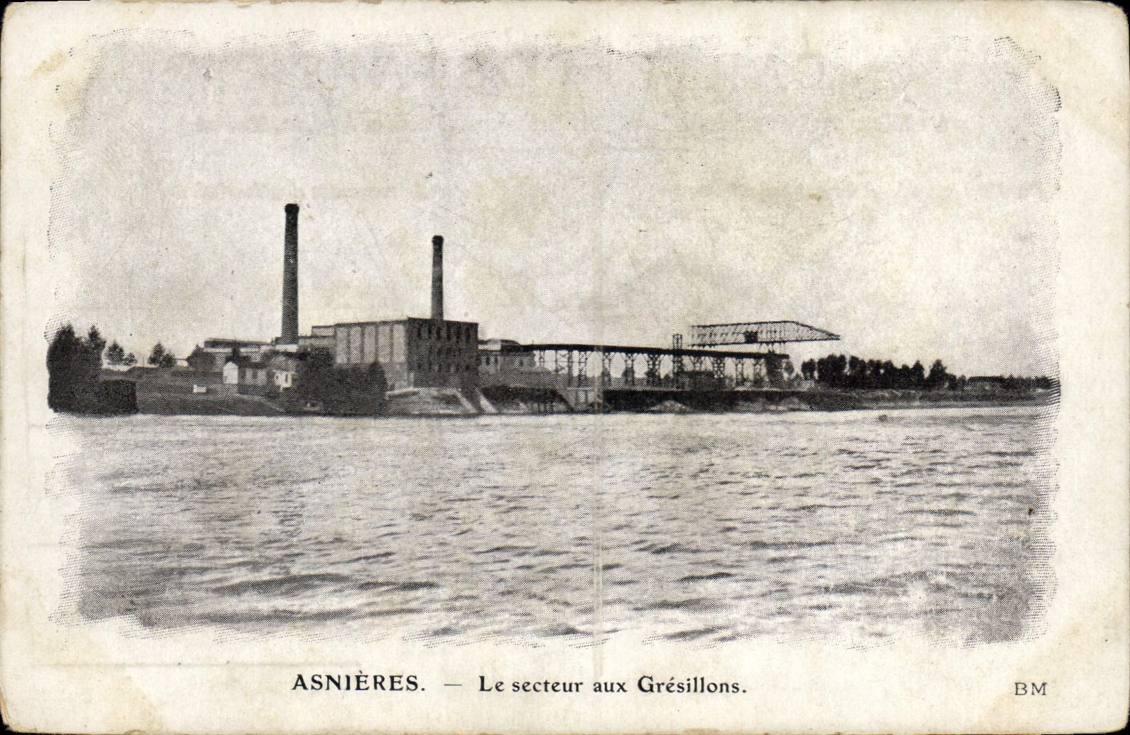 CPA Asnieres Le secteur aux Gresillons