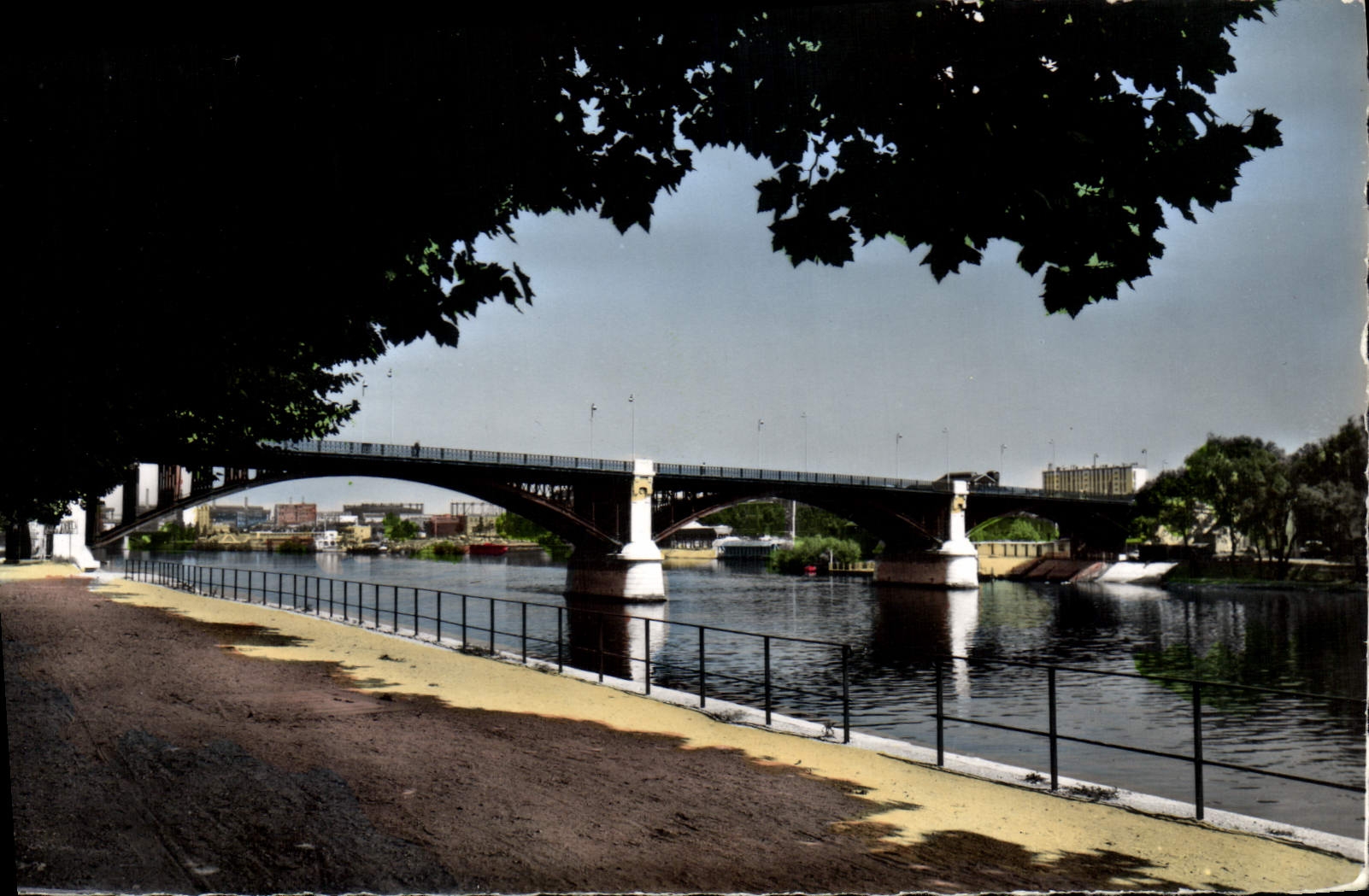 CPA Asnieres Levallois Seine Le pont 