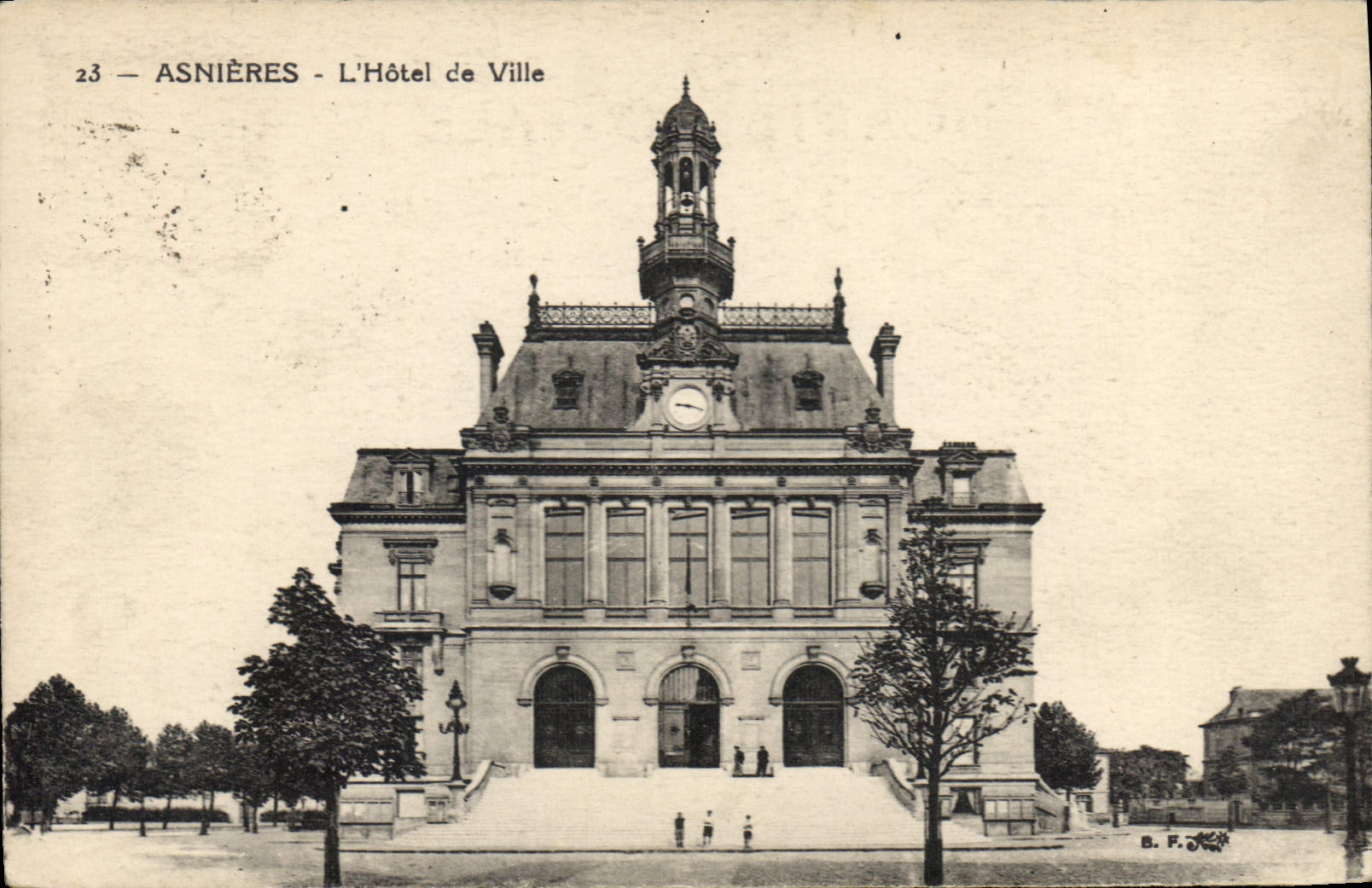 CPA Asnieres l'Hotel de Ville 