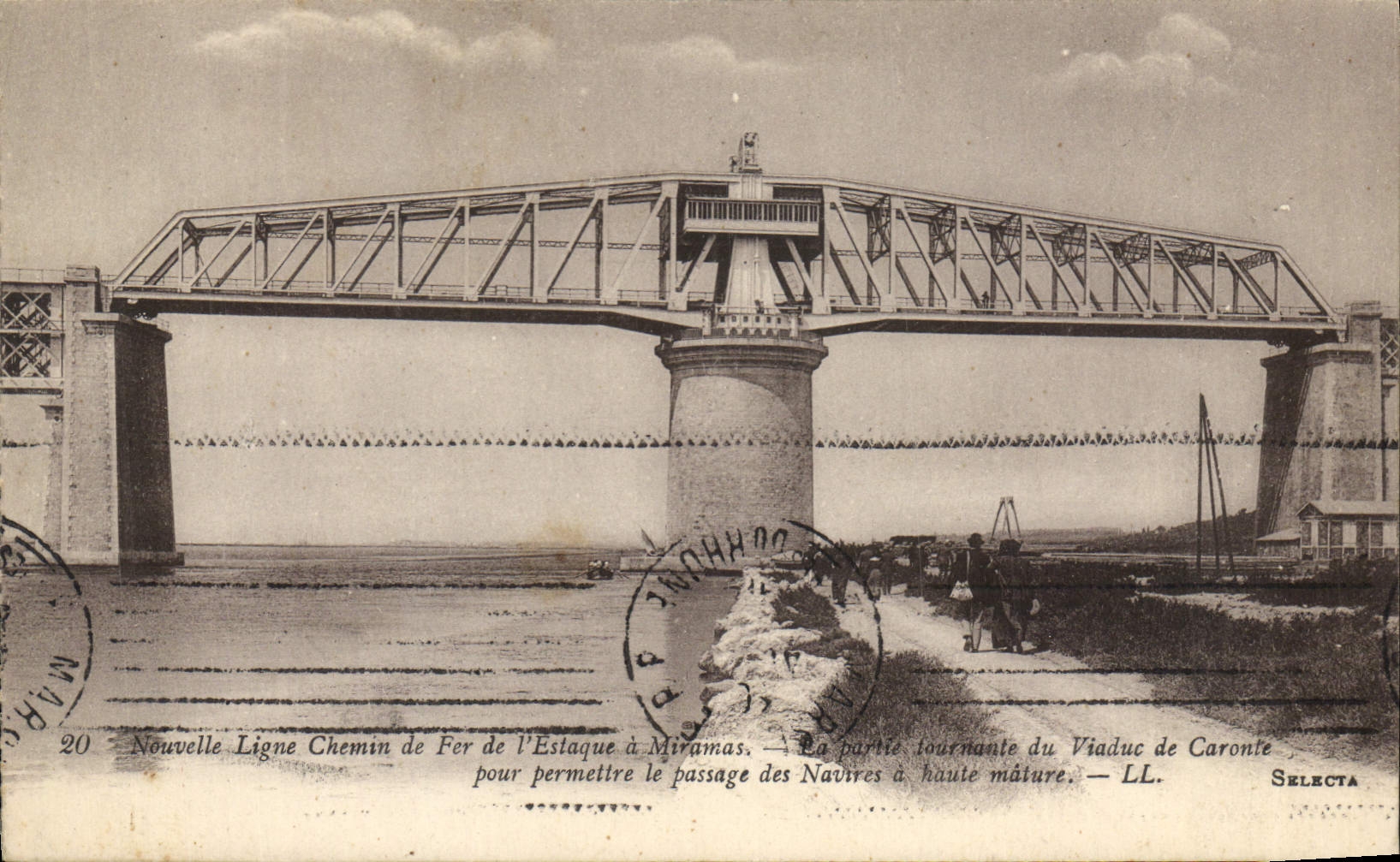 CPA Nouvelle Ligne Chemin de Fer de l'Estaque a Miramas