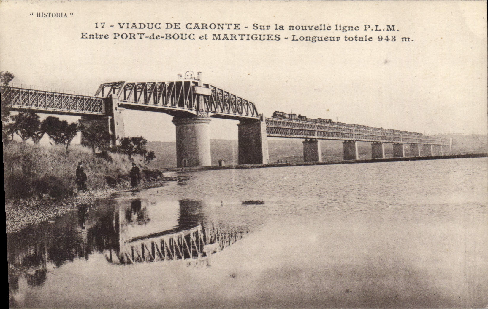 CPA Viaduc de Caronte Sur la nouvelle ligne P L M Entre Port de Bouc et Martigues