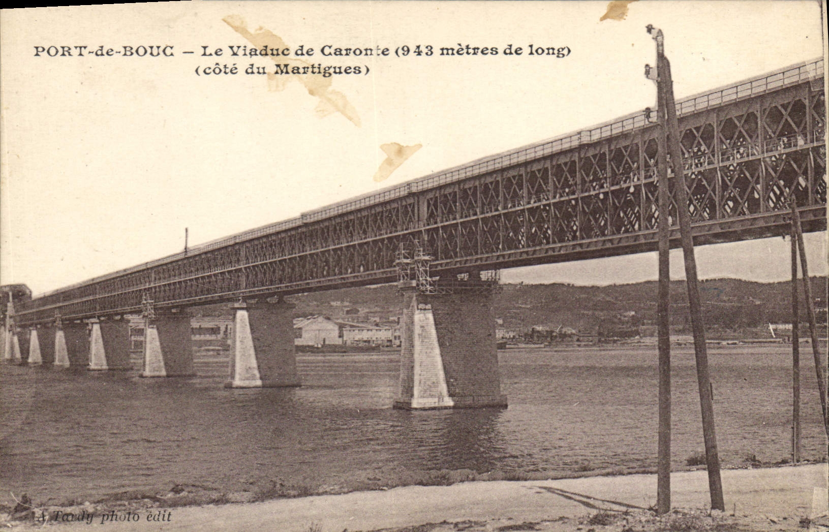 CPA Port de Bouc Le Viaduc de Caronte