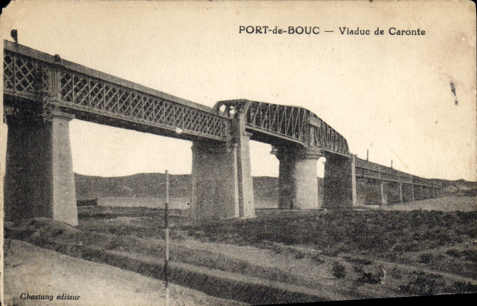 CPA Port de Bouc Viaduc de Caronte 