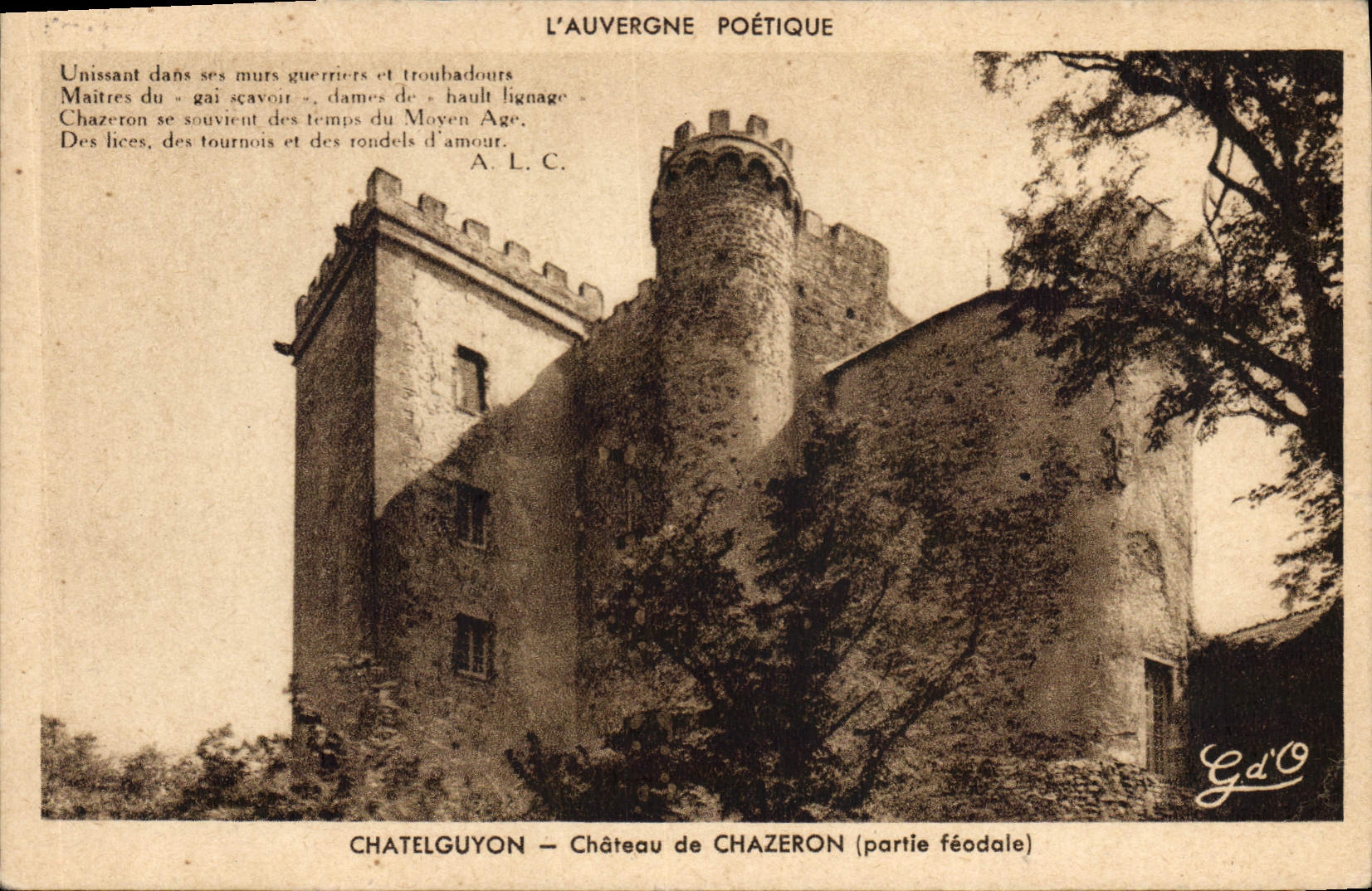 CPA Chatelguyon Chateau de Chazeron