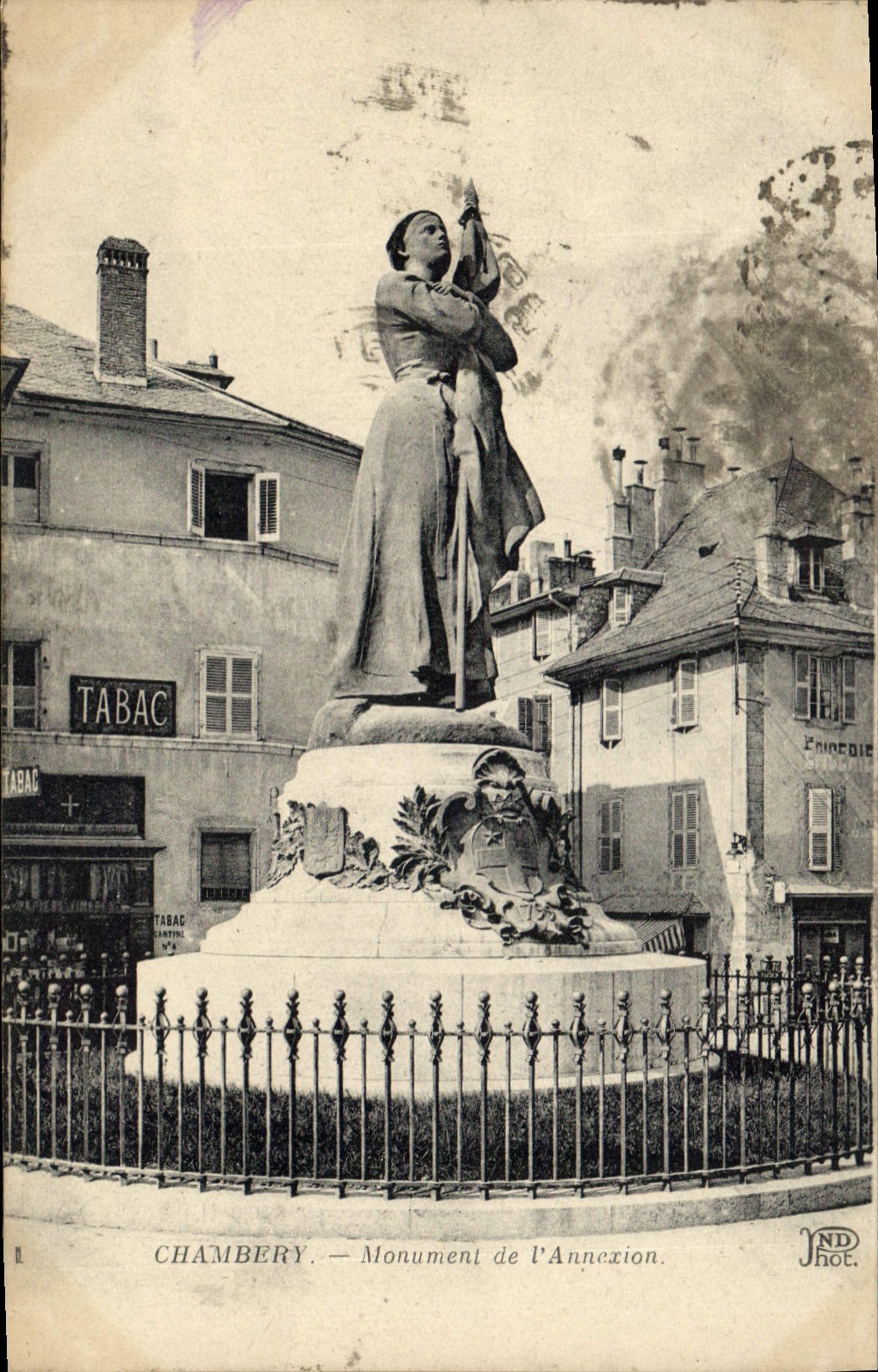 CPA Chambery Monument de l'Annexion