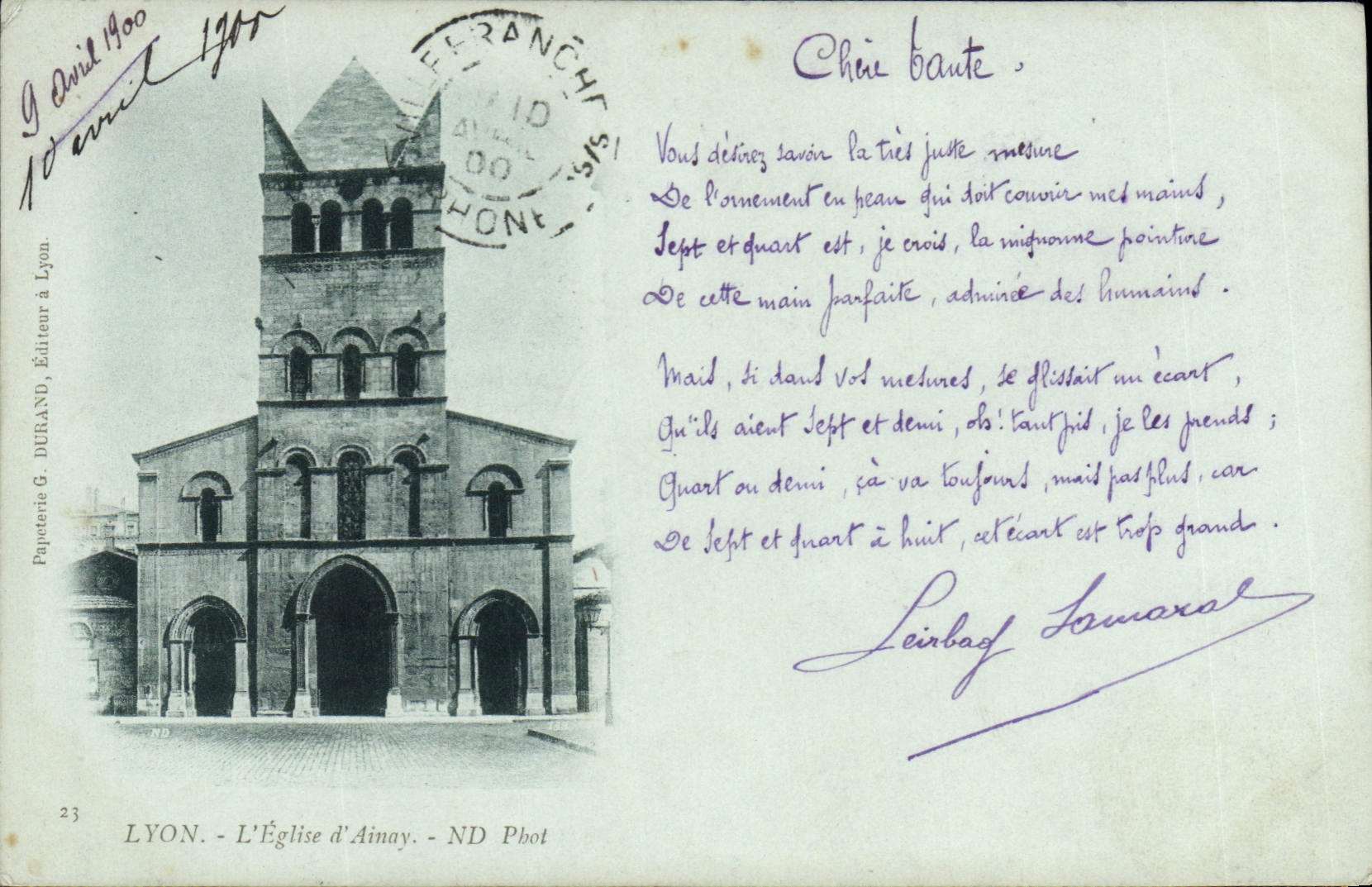 CPA Lyon L'Eglise d'Ainay 
