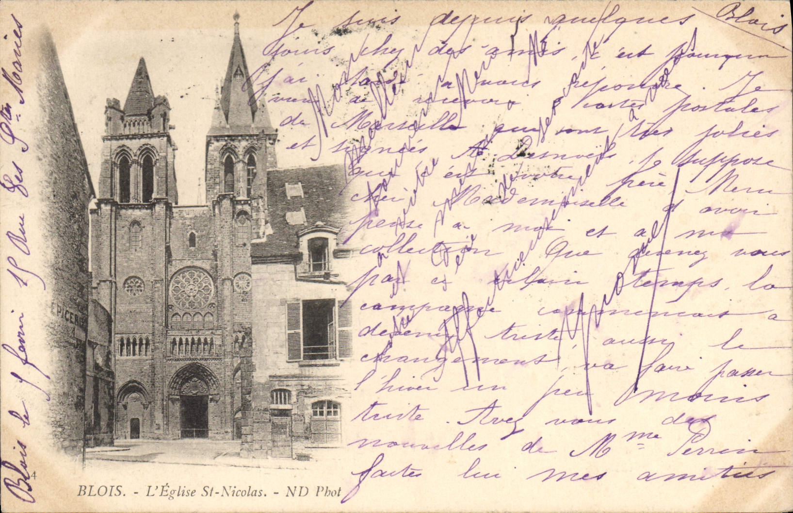 CPA Blois L'Eglise St Nicolas 