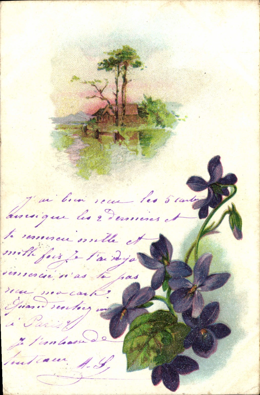 CPA Fantaisie Fleurs