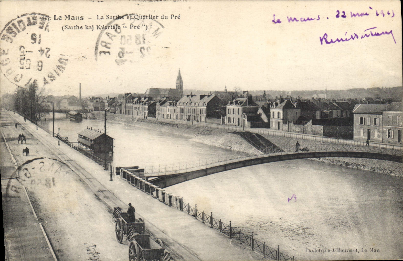 CPA Le Mans La Sarthe et Quartier du Pre