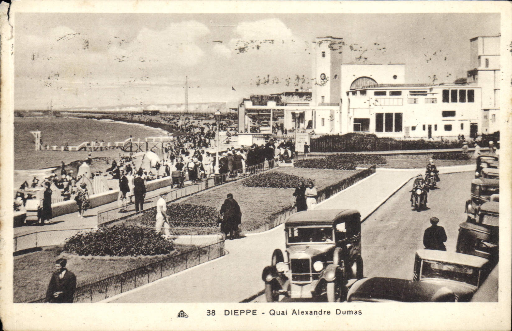 CPA Dieppe Quai Alexandre Dumas 
