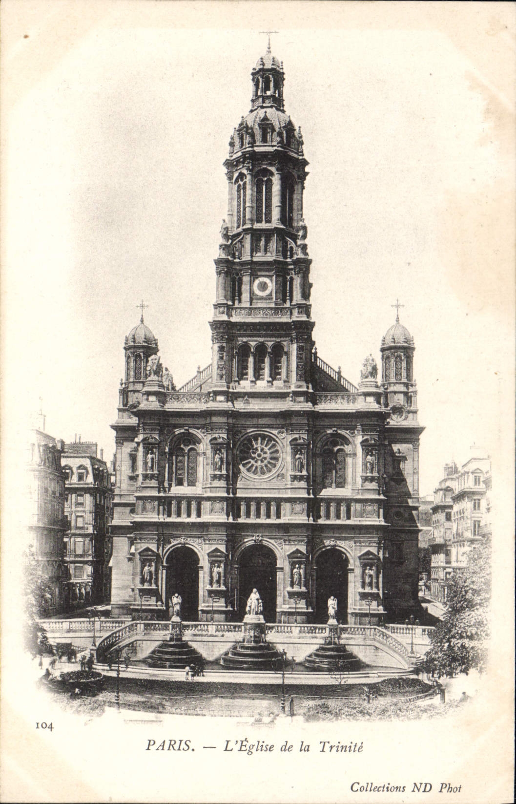 CPA Paris l'Eglise de la Trinite 