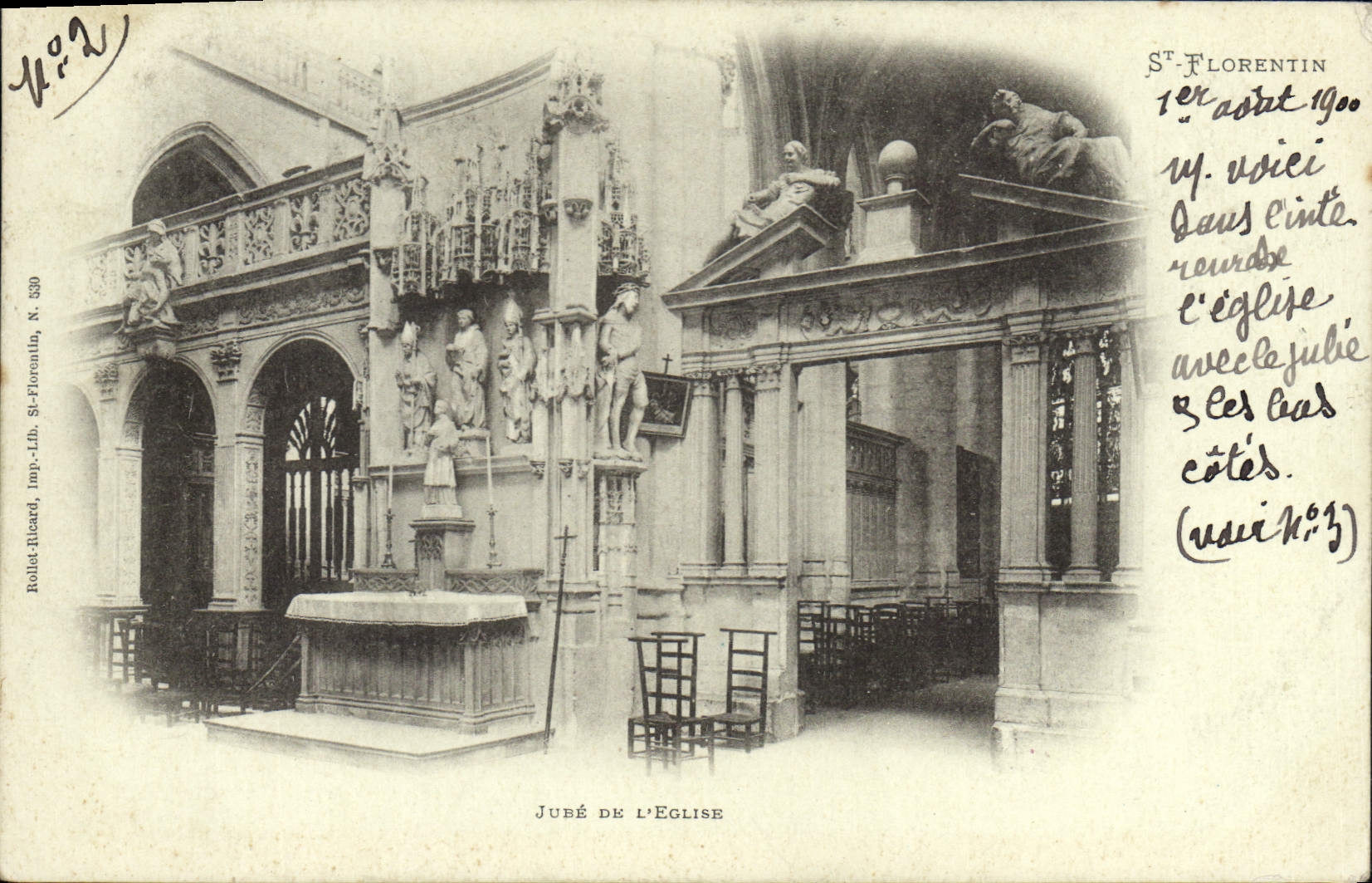CPA St Florentin Jude de l'Eglise