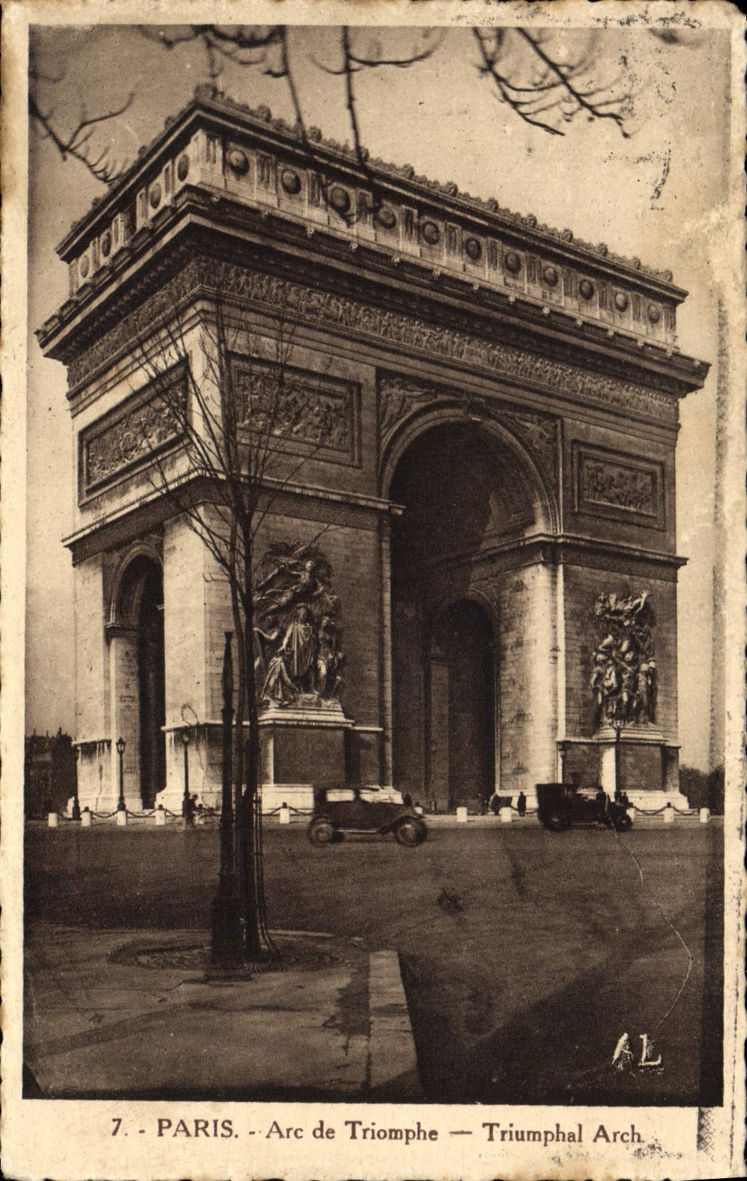 CPA Paris Arc de Triomphe Triumphal Arch 