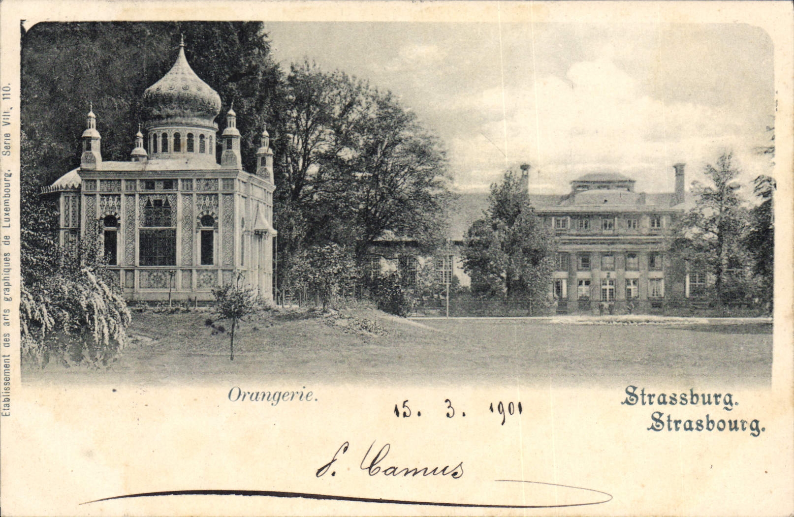 CPA Strasbourg Orangerie 