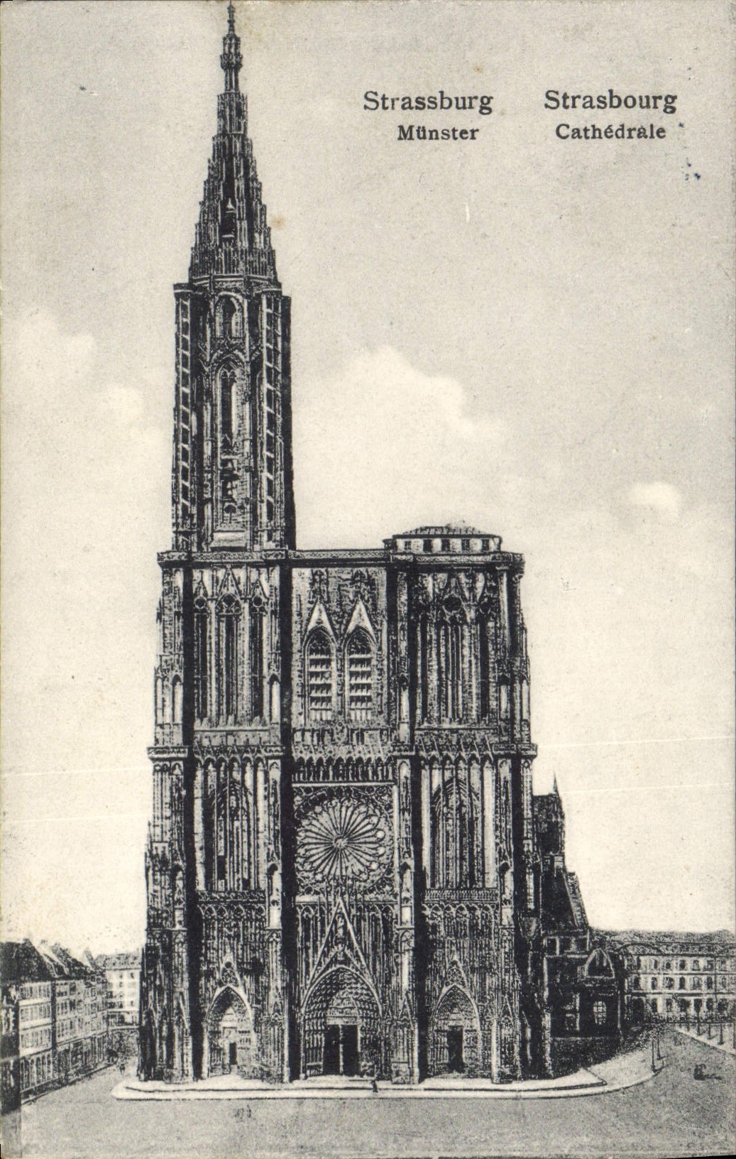 CPA Strassburg Munster Cathedrale 