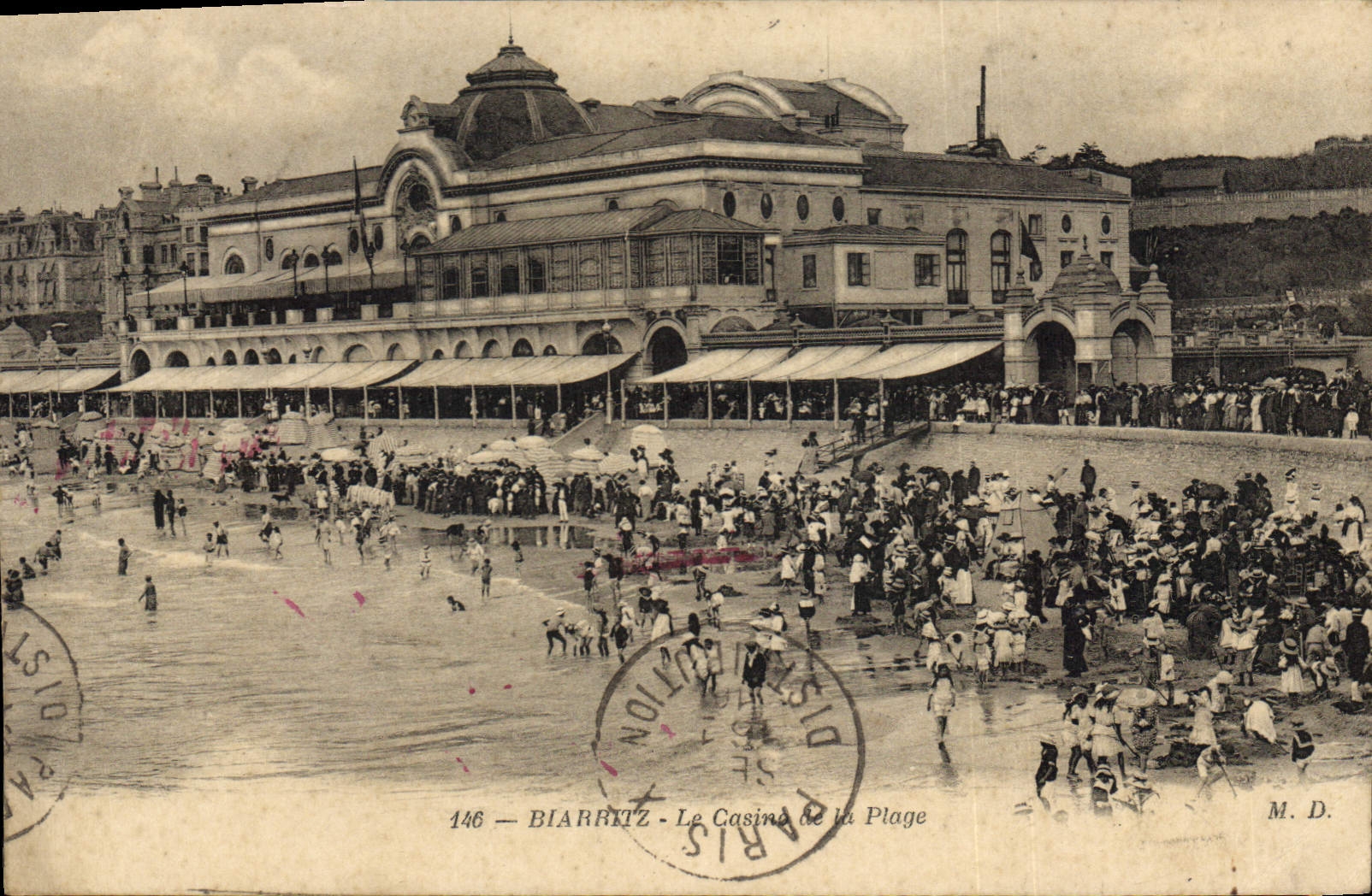CPA Biarritz Le Casino de la Plage 