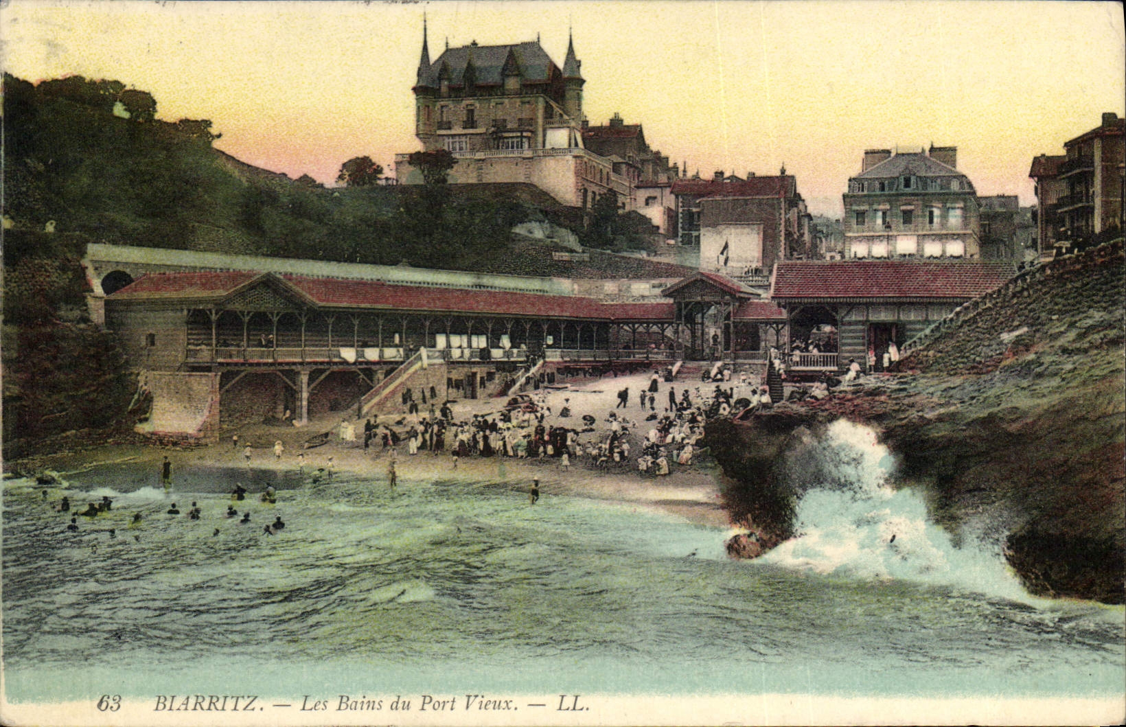 CPA Blarritz Les Bassin du Port Vieux 