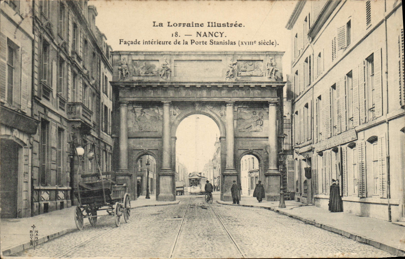 CPA La Lorraine Illustree Nancy Facade interieure de la Porte Stanislas 