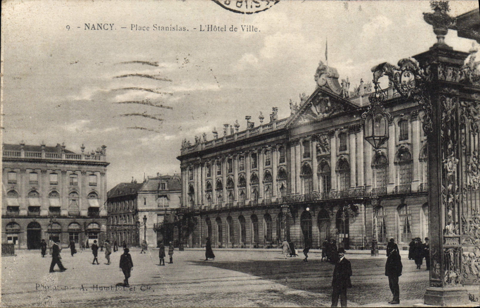 CPA Nancy Place Stanislas l'Hotel de Ville 