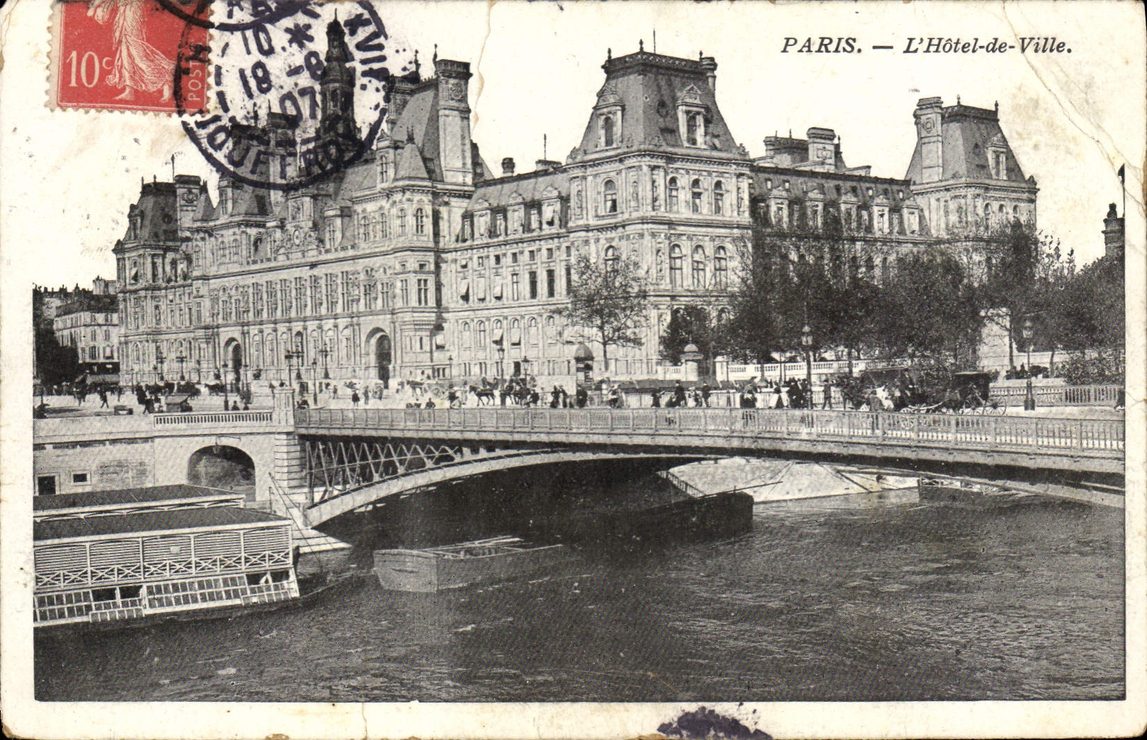 CPA Paris l'Hotel de Ville 