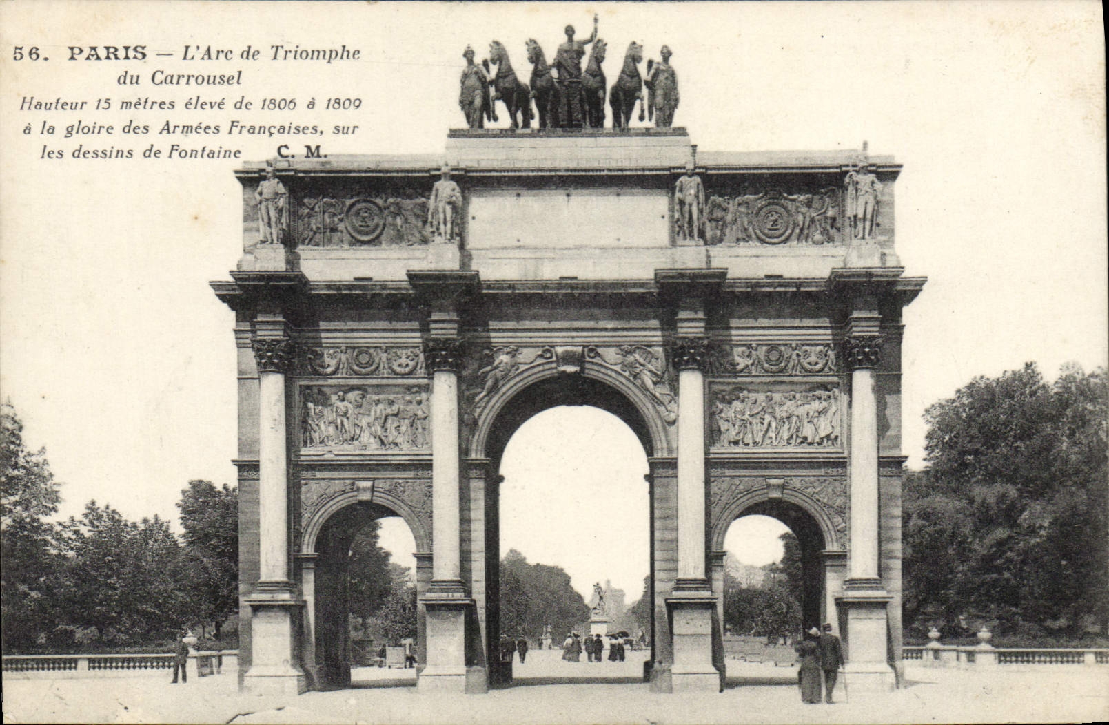 CPA Paris L'Arc de Triomphe du Carrousel 