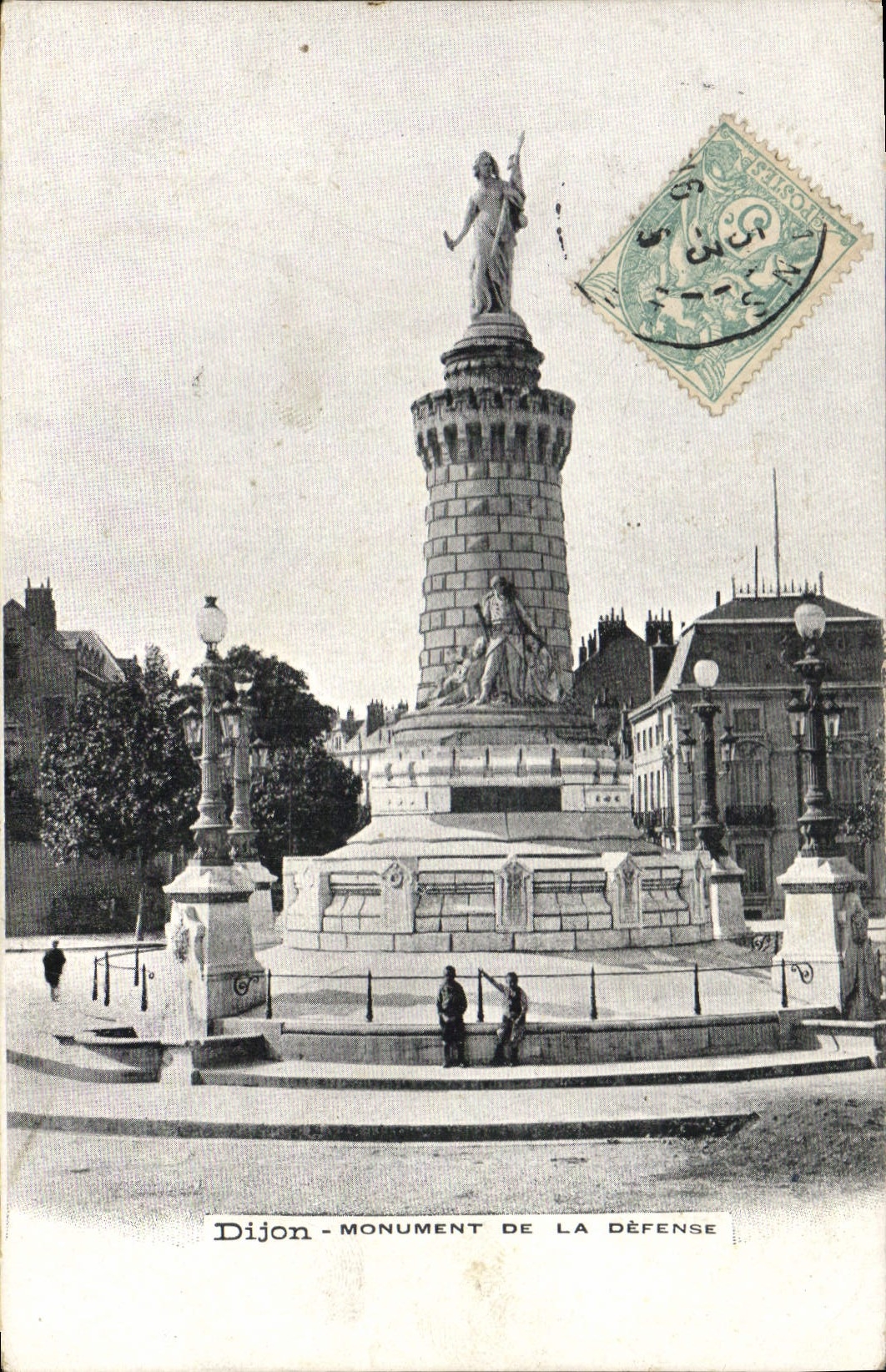 CPA Dijon Monument de la Defense 