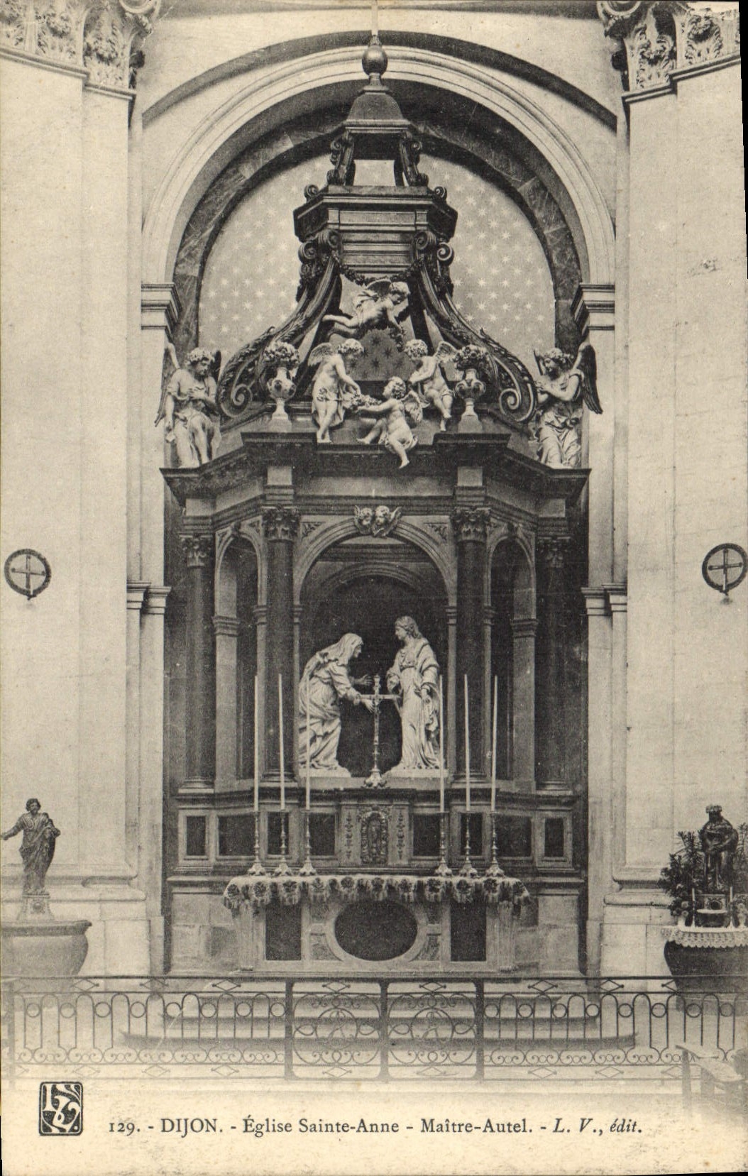 CPA Dijon Eglise Sainte Anne Maitre Autel 