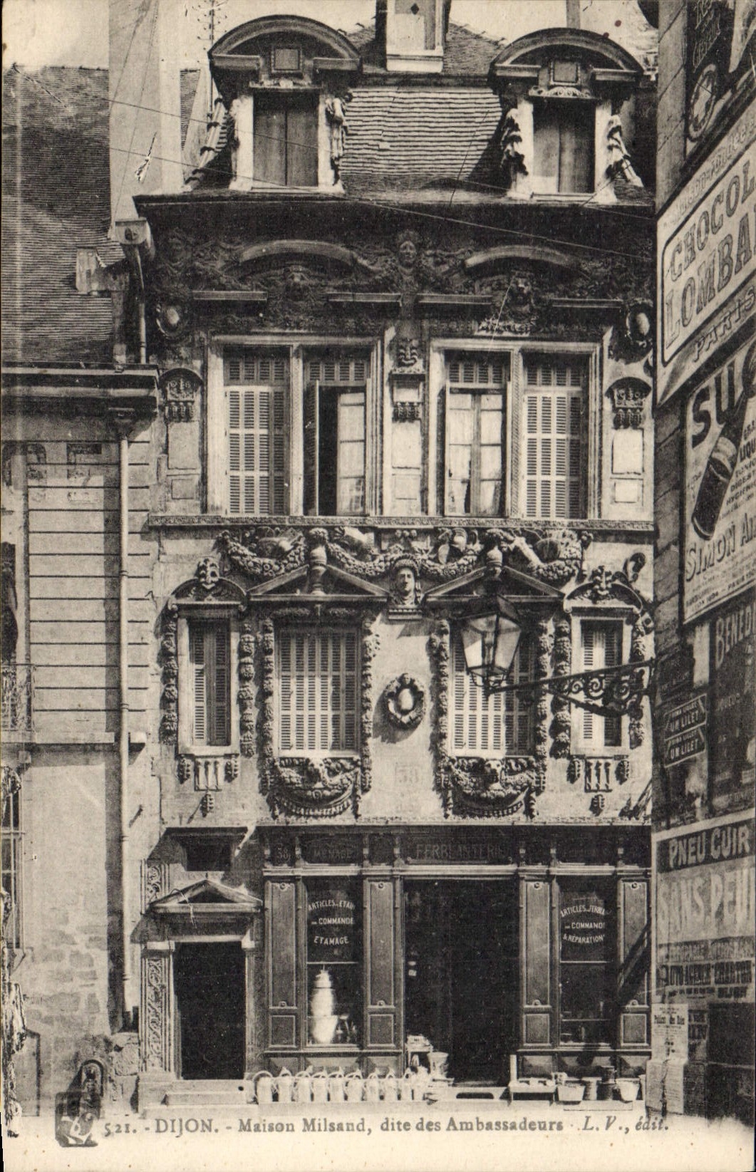 CPA Dijon maison Milsand dite des Ambassadeurs