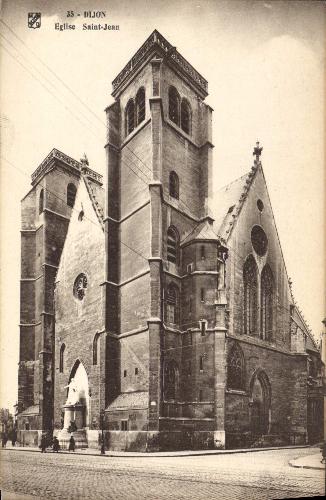 CPA Dijon eglise Saint Jean 