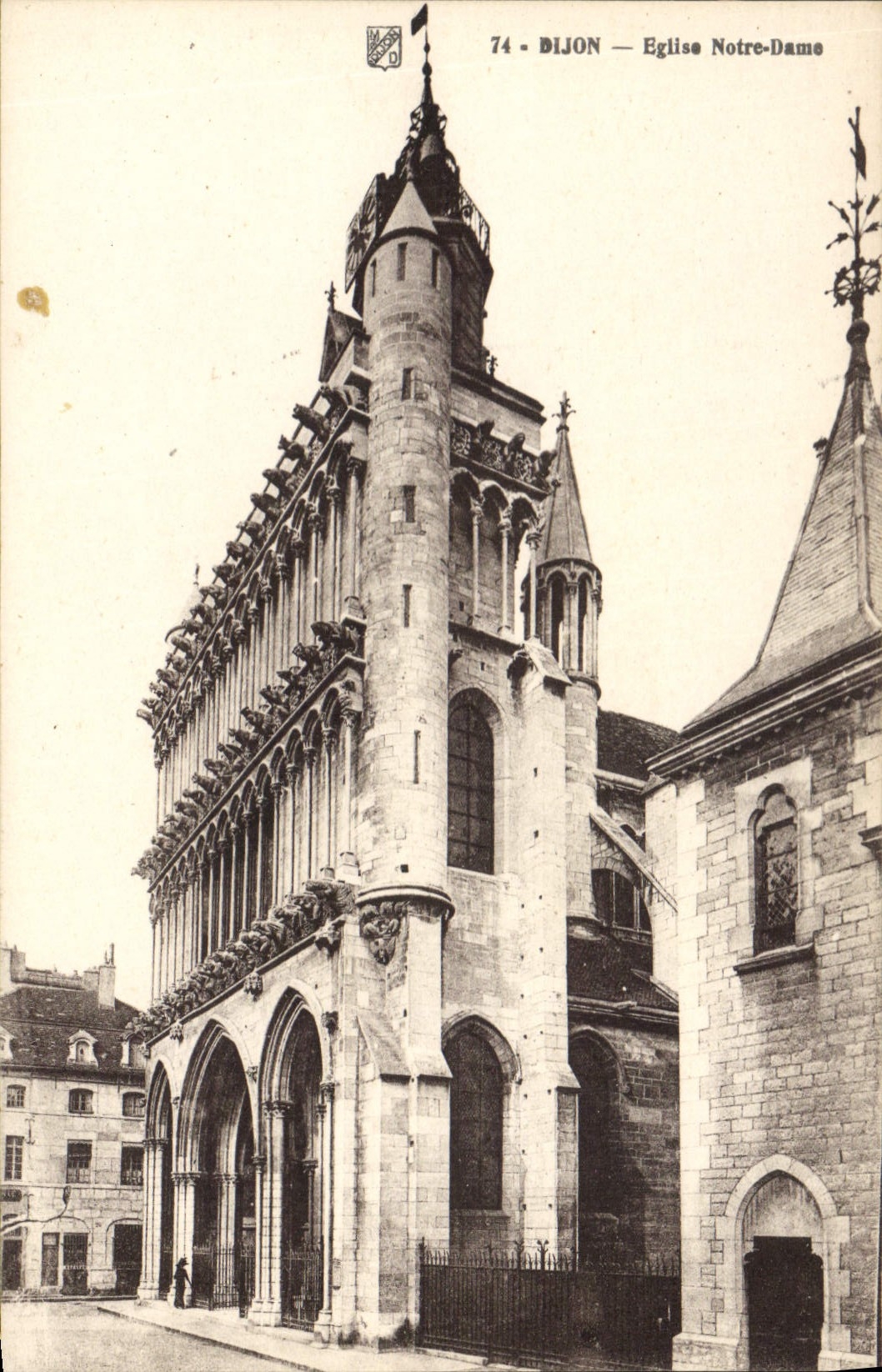 CPA Dijon eglise Notre Dame 
