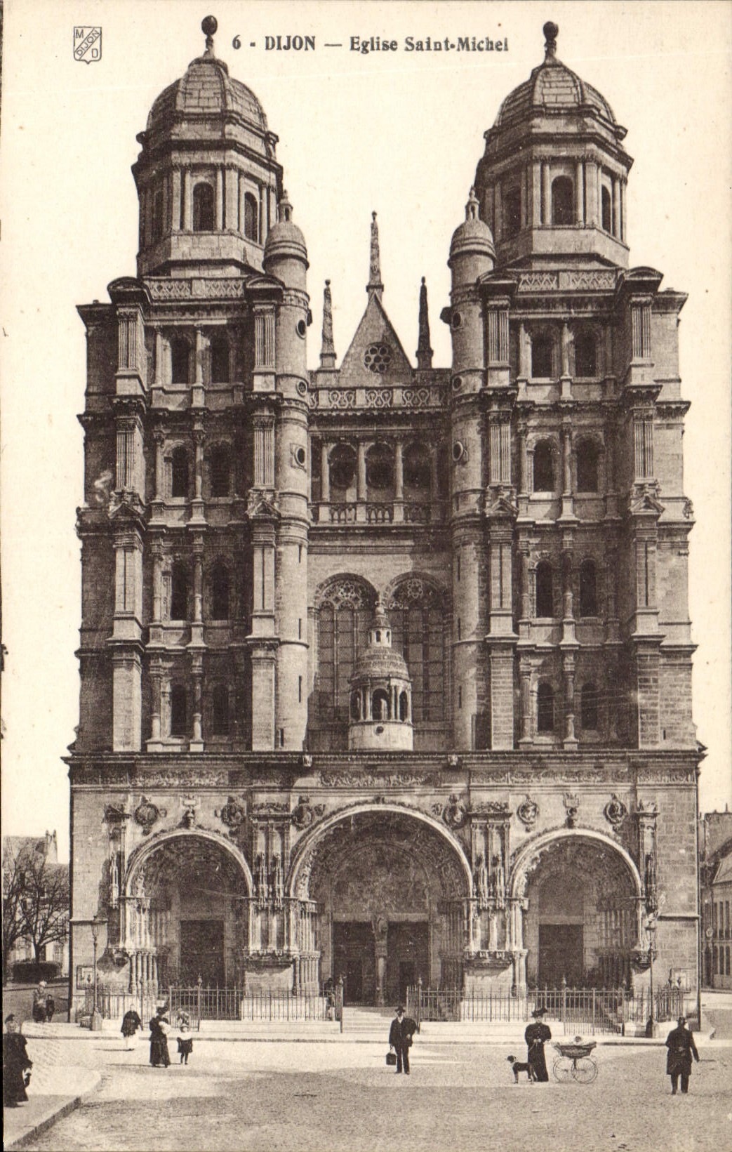 CPA Dijon eglise Saint Michel 