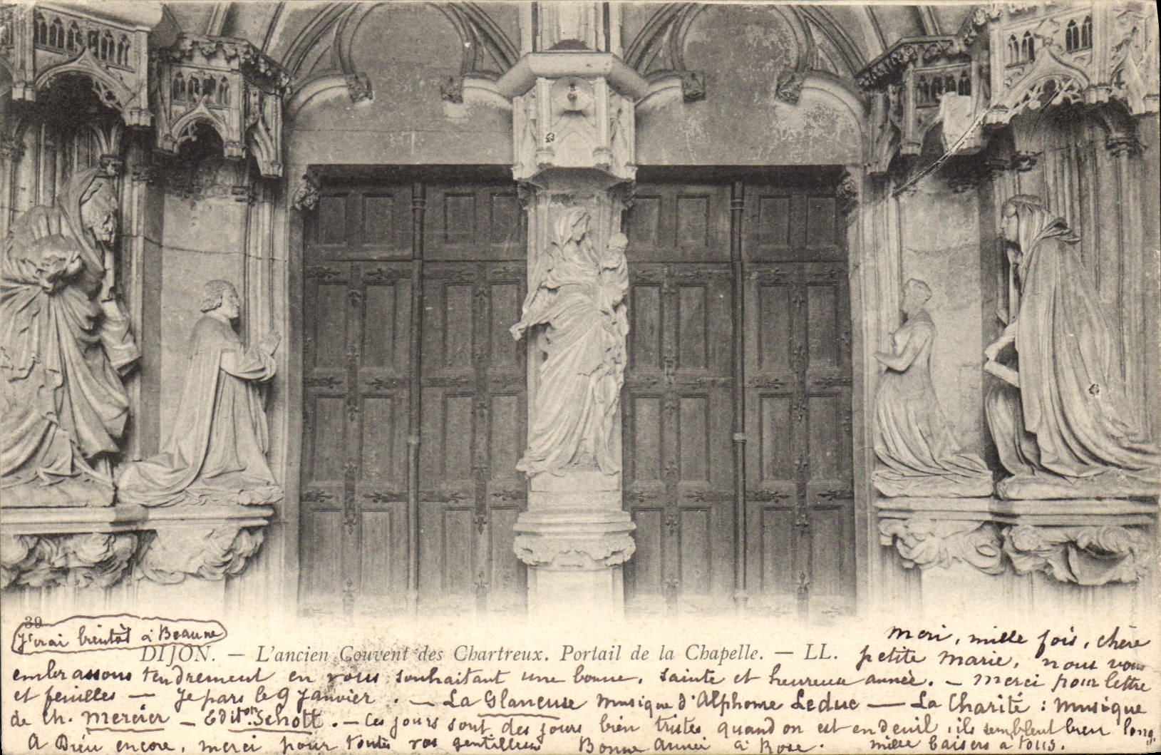 CPA Dijon l'ancien Couvent des Chartreux portail de la Chapelle 