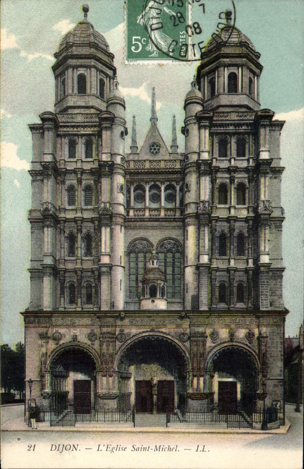 CPA Dijon l'Eglise Saint Michel 