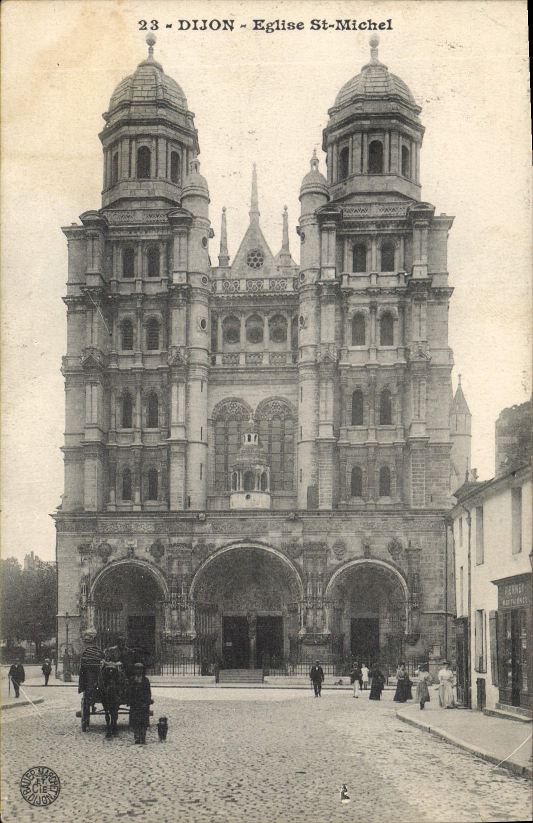 CPA Dijon eglise St Michel 
