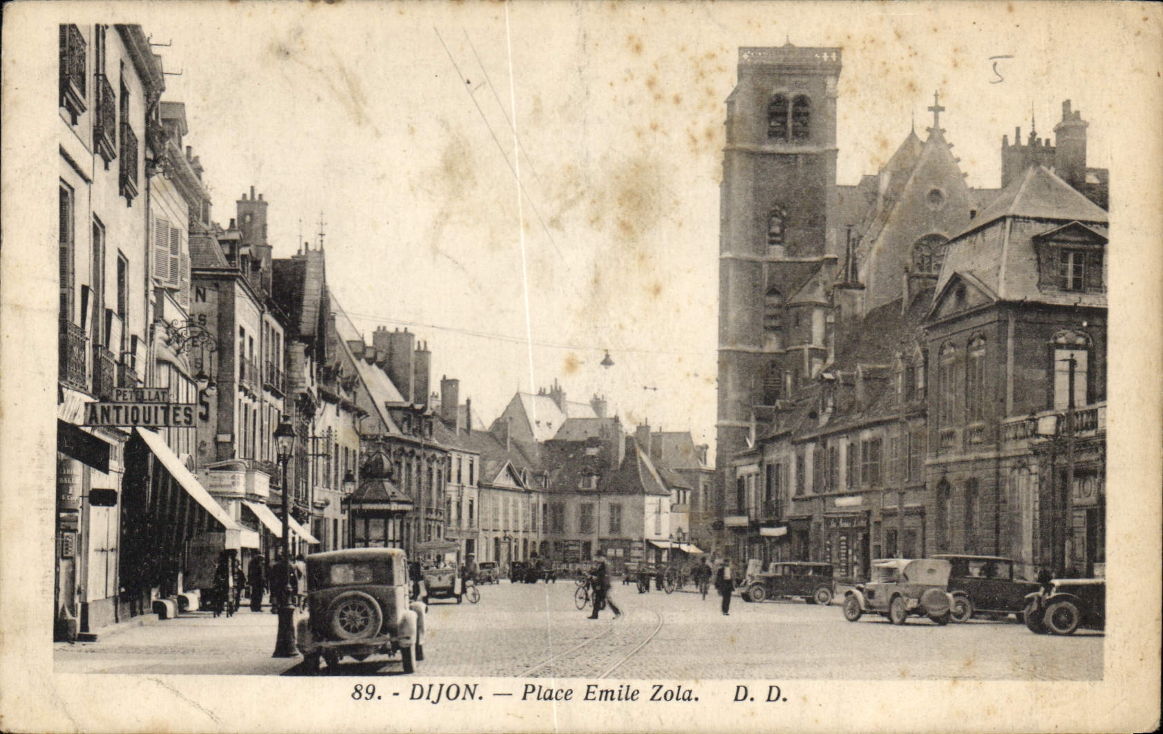 CPA Dijon place Emile Zola 