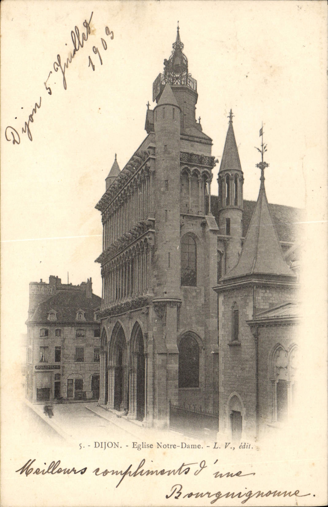 CPA Dijon Eglise Notre Dame 