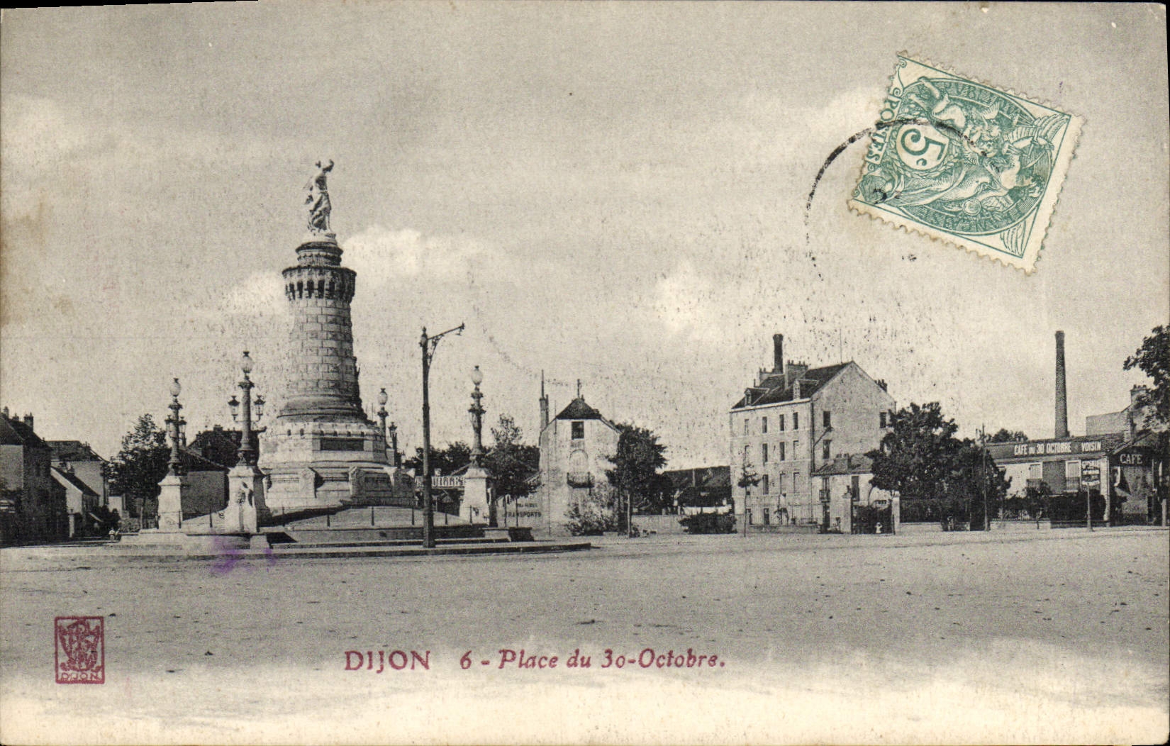 CPA Dijon place du 30 Octobre 
