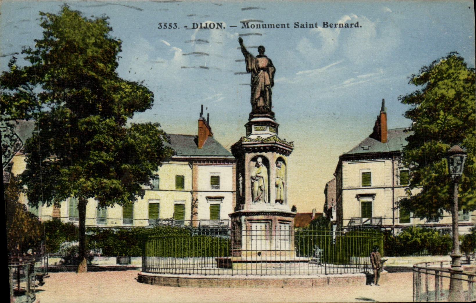 CPA Dijon monument Saint Bernard 